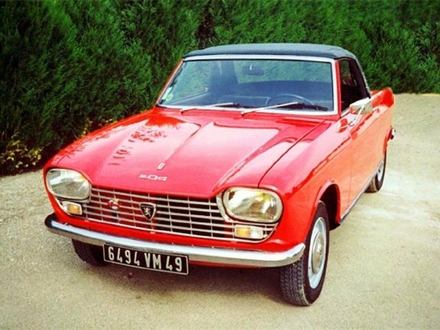Peugeot 204, Кабриолет: фото поколения