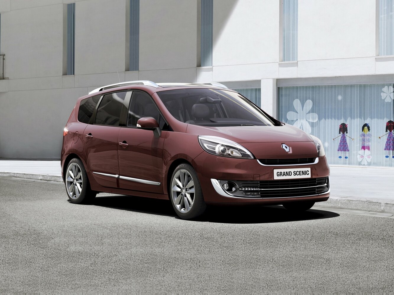 Renault Scenic III Рестайлинг, вид сбоку