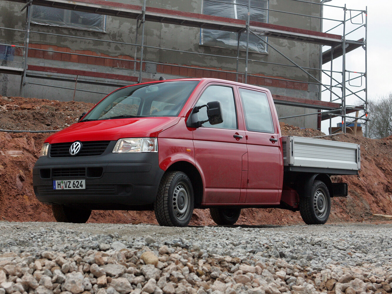 Volkswagen Transporter T5, Пикап Двойная кабина: фото поколения